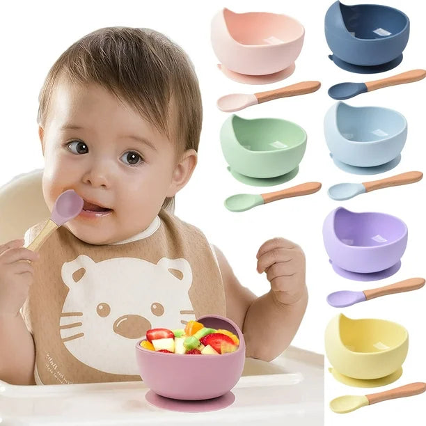 Freshairtribe Baby Silicone Feeding set