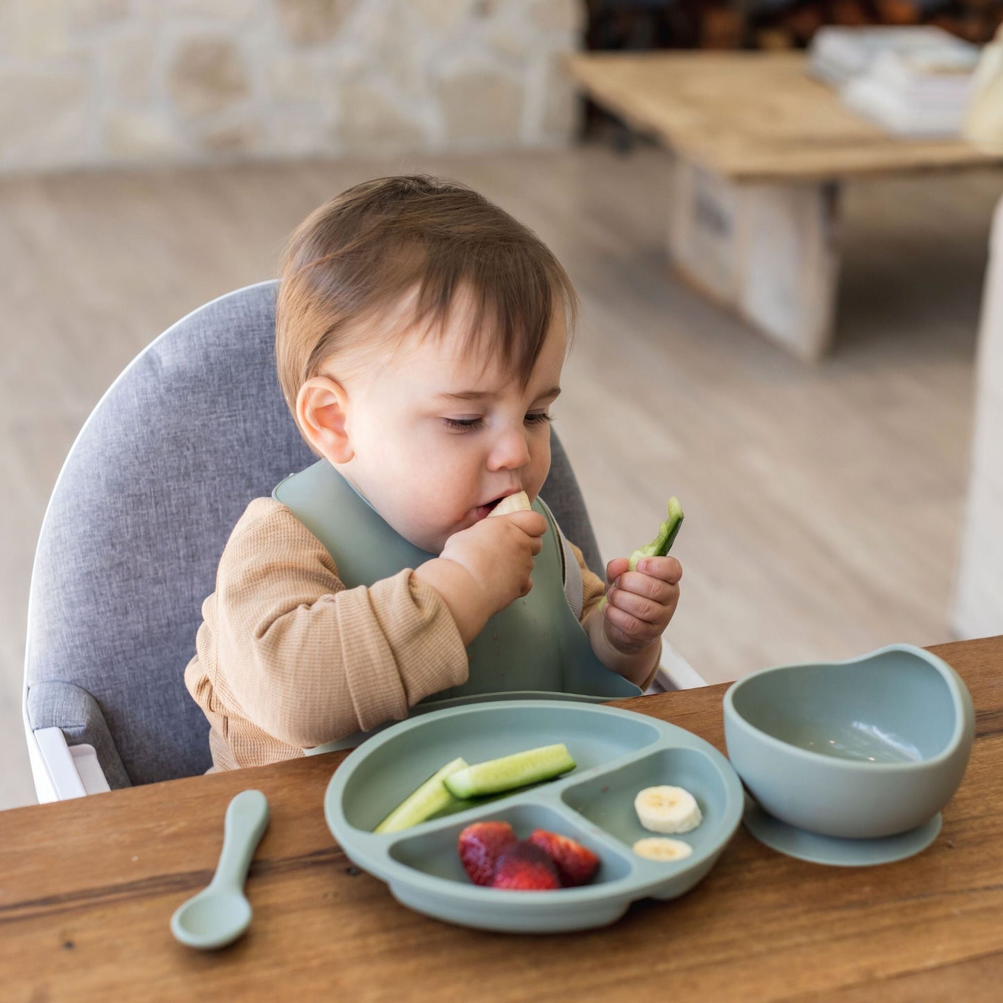 Freshairtribe Baby Silicone Feeding set